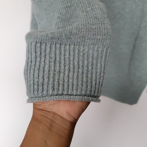 Ella Moss Roll Neck Quiet Luxury Minimalist Mint Cozy Sweater Size Small - Picture 5 of 6